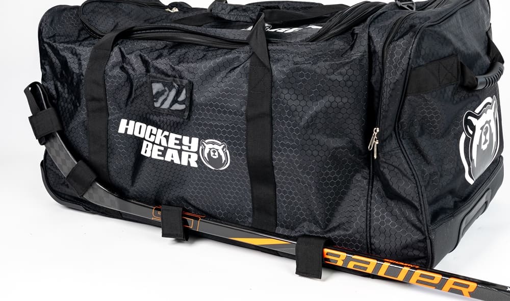 Hokejová taška Hockey Bear Wheel Bag Upgraded Senior - Černá/Bílá