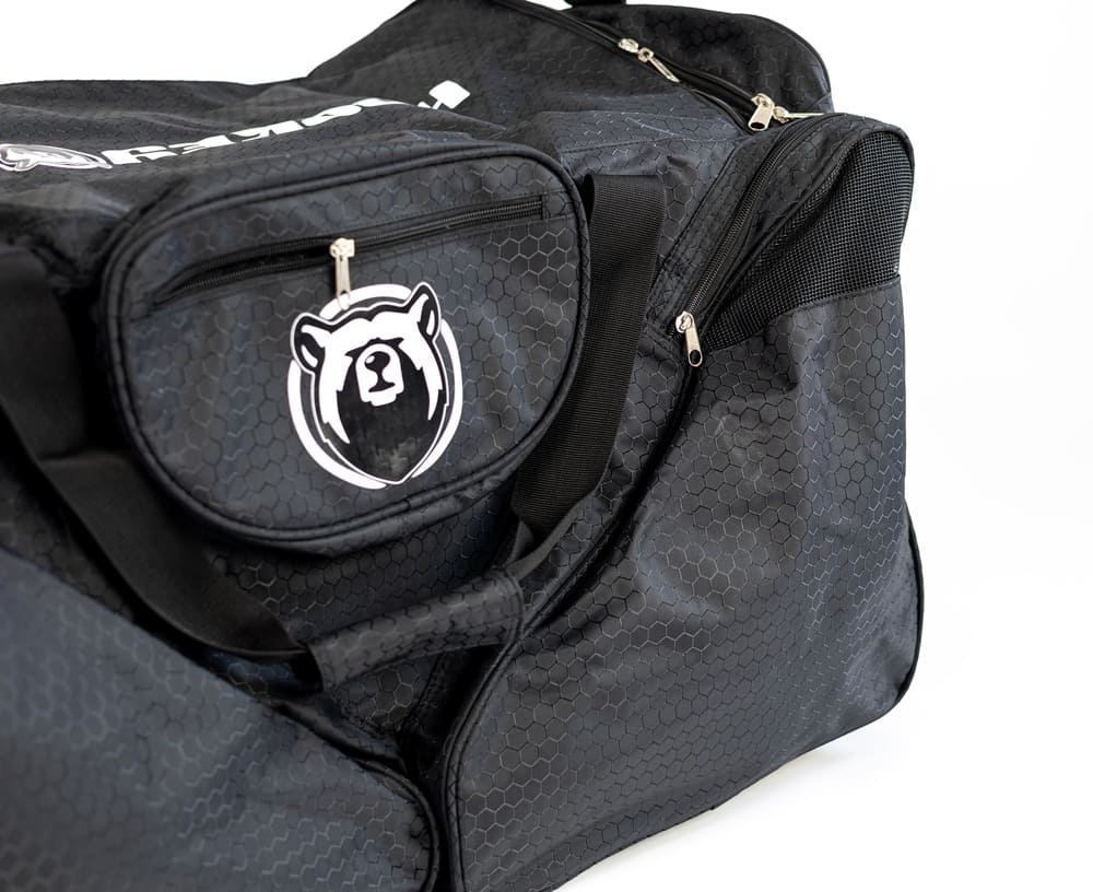 Hokejová taška Hockey Bear Wheel Bag Upgraded Junior - Černá / Bílá