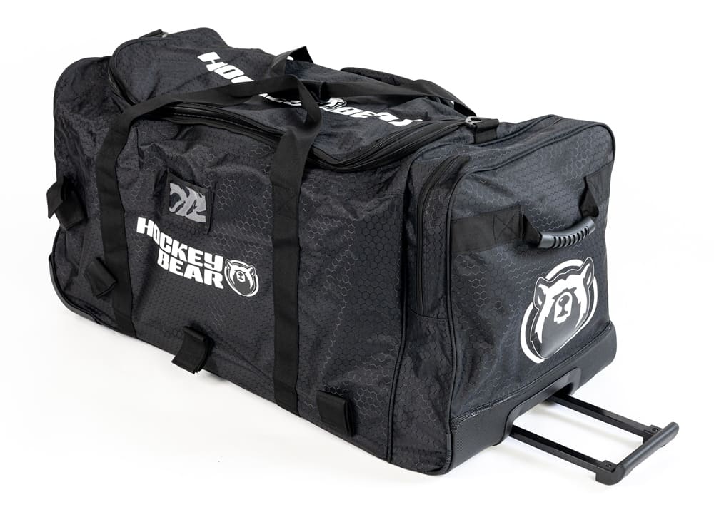 Hokejová taška Hockey Bear Wheel Bag Upgraded Senior - Černá/Bílá