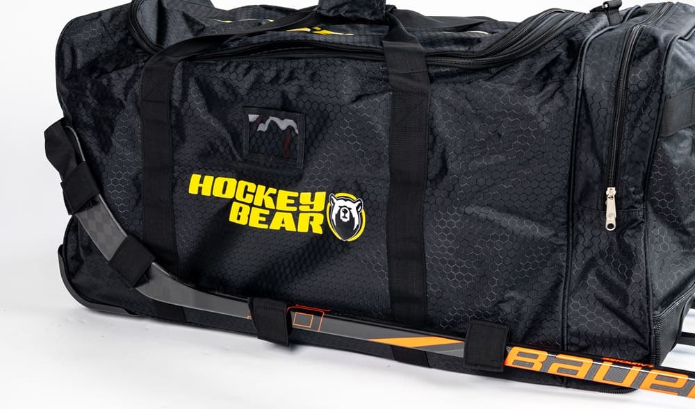 Hokejová taška Hockey Bear Wheel Bag Upgraded Junior - Černá/Žlutá