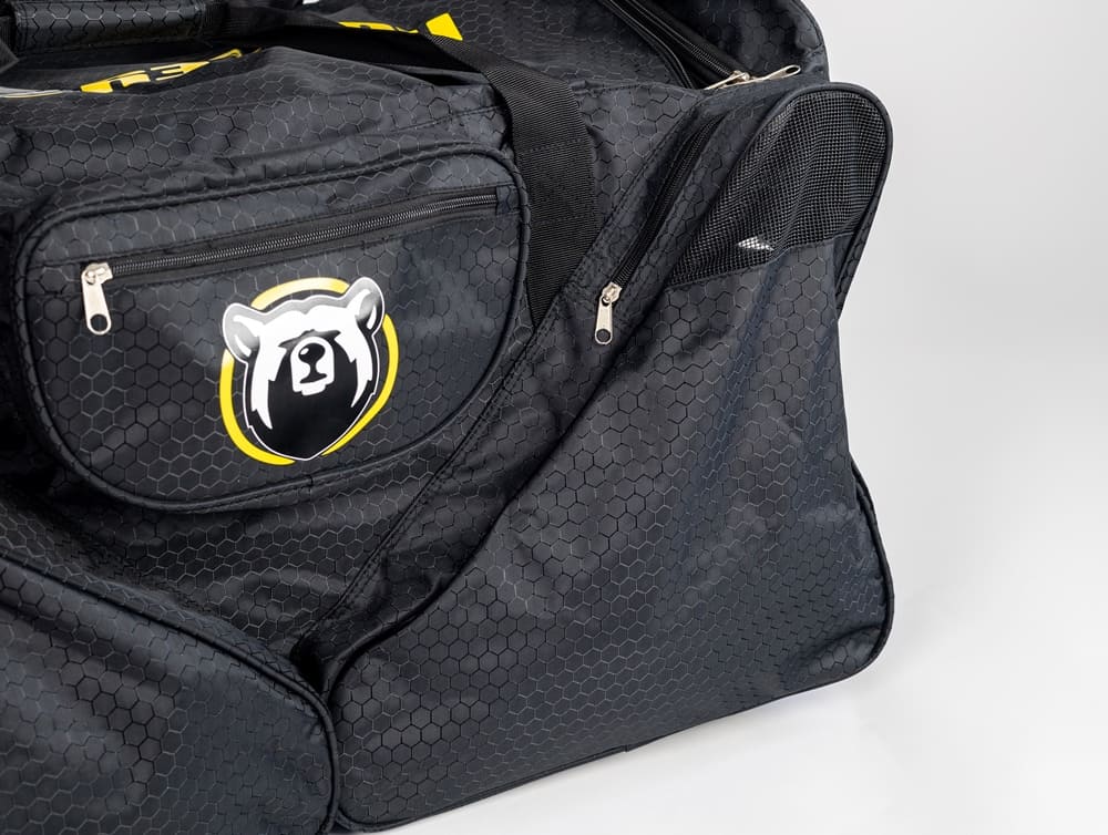 Hokejová taška Hockey Bear Wheel Bag Upgraded Junior - Černá/Žlutá