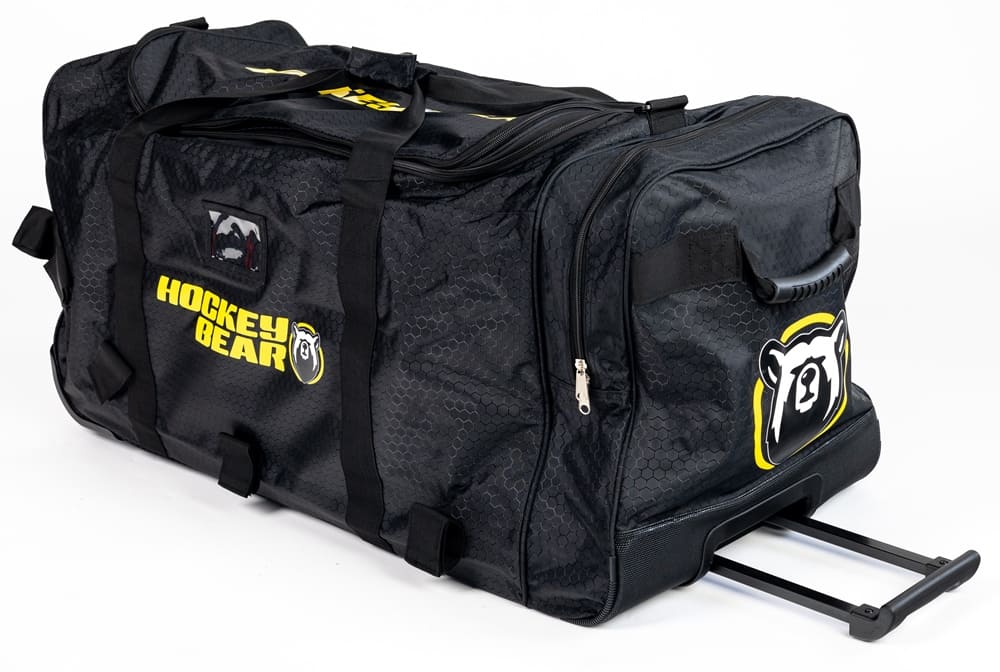 Hokejová taška Hockey Bear Wheel Bag Upgraded Junior - Černá/Žlutá